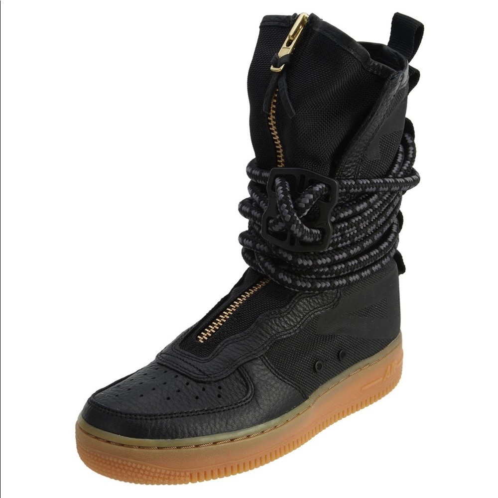 SF Air Force 1 High Black Gum (W) Size 7 new